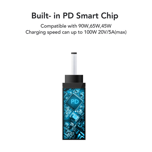 USB-C 轉 DC 適配器尖端 L 3.0x1.1mm